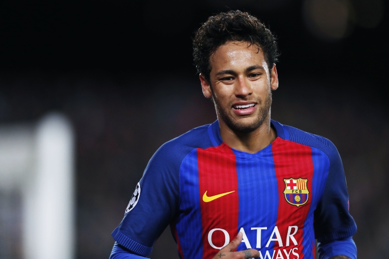 Fotbalista Neymar v dresu Barcelony.