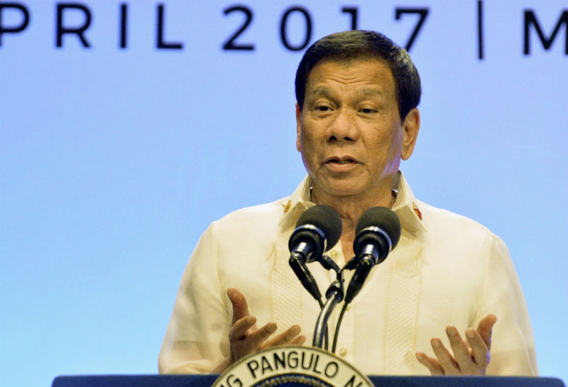 Filipínský prezident Rodrigo Duterte.