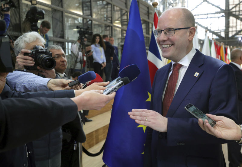 Premiér Bohuslav Sobotka. 