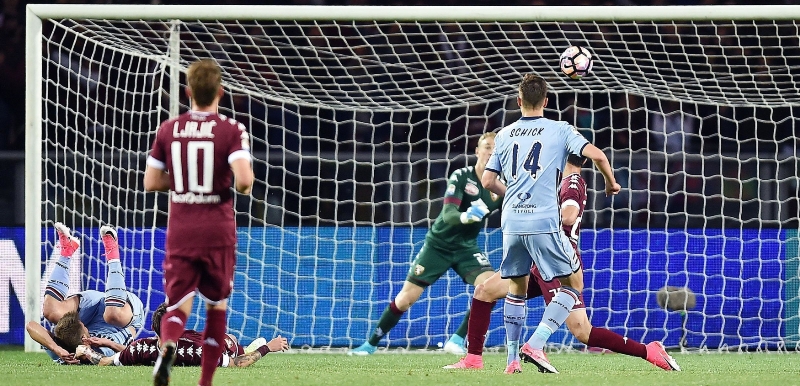 Patrik Schick při zápase Sampdorie. Patrik Schick při zápase Sampdorie.