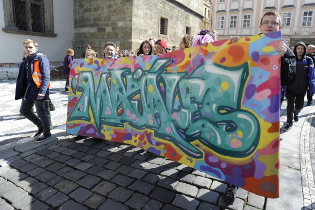 Studentská slavnost majáles.