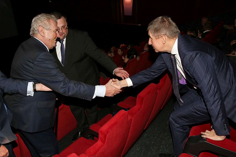 Prezident Miloš Zeman a předseda hnutí ANO Andrej Babiš.