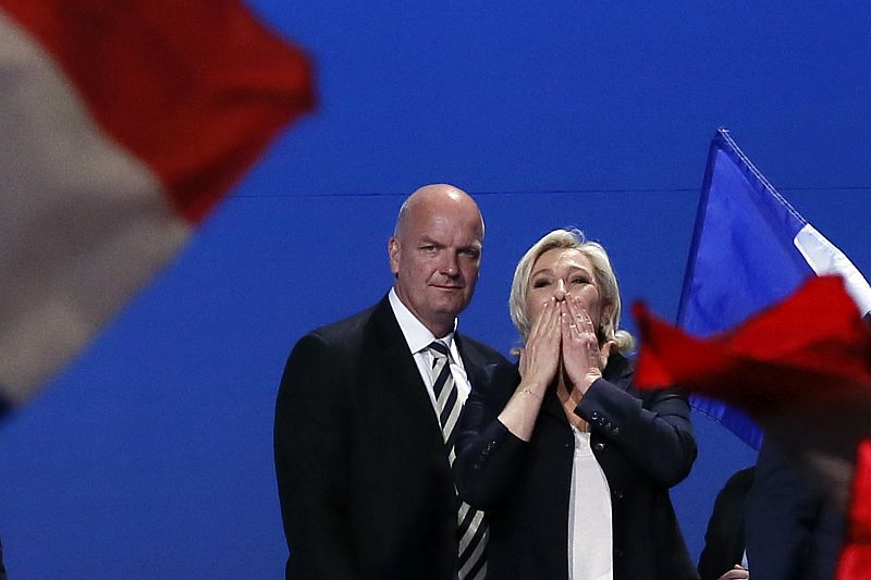 Francouzská prezidentská kandidátka a předsedkyně krajně pravicové Národní fronty Marine Le Penová.
