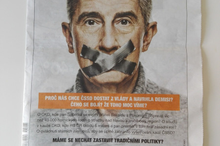 Inzerát Andreje Babiše.