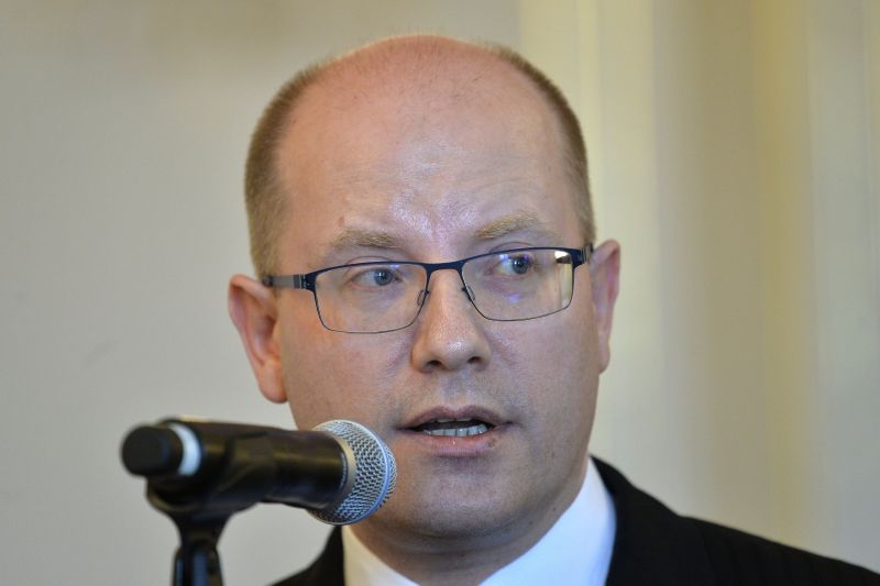 Premiér Bohuslav Sobotka (ČSSD).