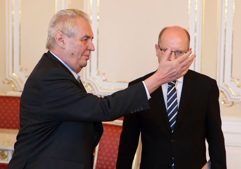 Miloš Zeman a Bohuslav Sobotka.