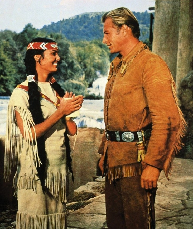 Daliah Lavi a Lex Barker v Old Shatterhandovi.