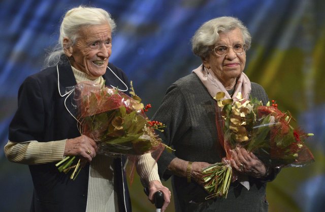 Eva Roubíčková (vlevo) a Markéta Nováková, které přežily holokaust.