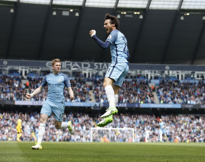 Fotbalisté Manchesteru City porazili Crystal Palace 5:0.