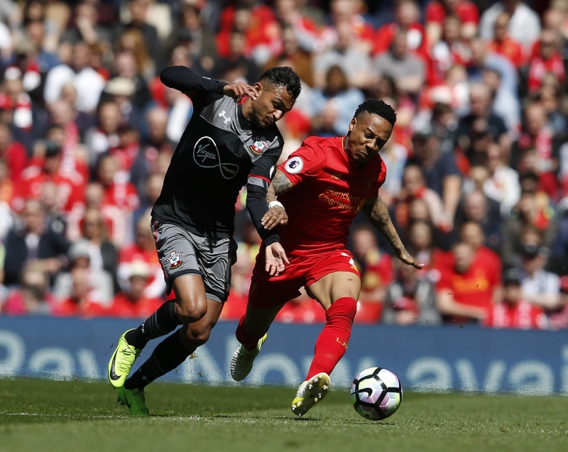 Fotbalisté Liverpoolu v zápase se Southamptonem.