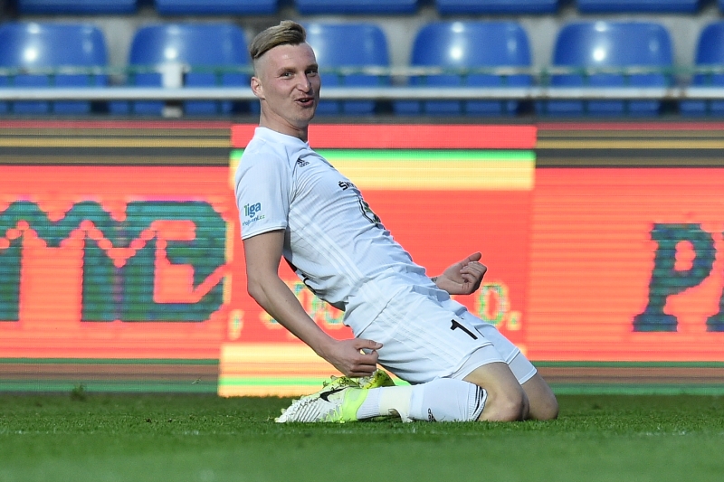 Fotbalista Petr Mareš. 