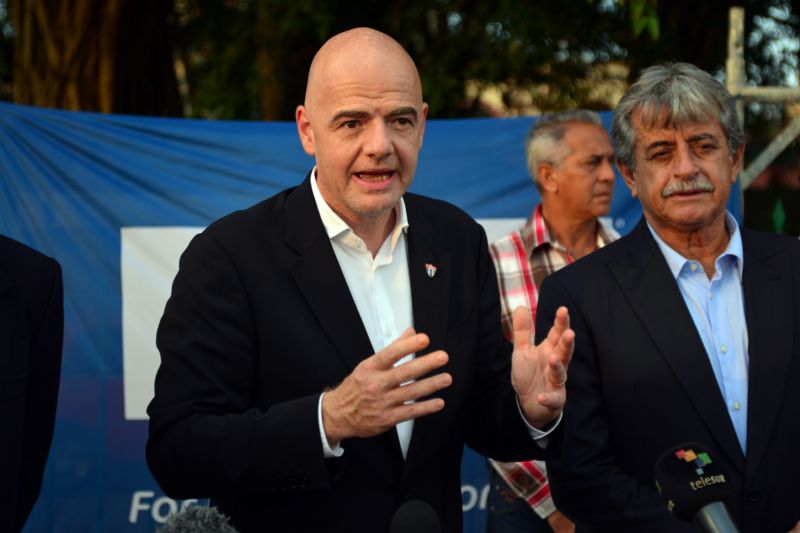 Šéf světového fotbalu Gianni Infantino. Šéf světového fotbalu Gianni Infantino.