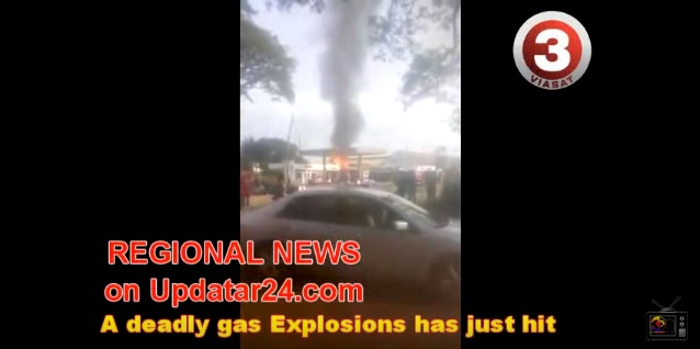 Exploze v továrně ve městě Takoradi na západě Ghany. Exploze v továrně ve městě Takoradi na západě Ghany.
