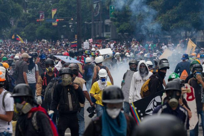 Protesty ve Venezuele. Protesty ve Venezuele.