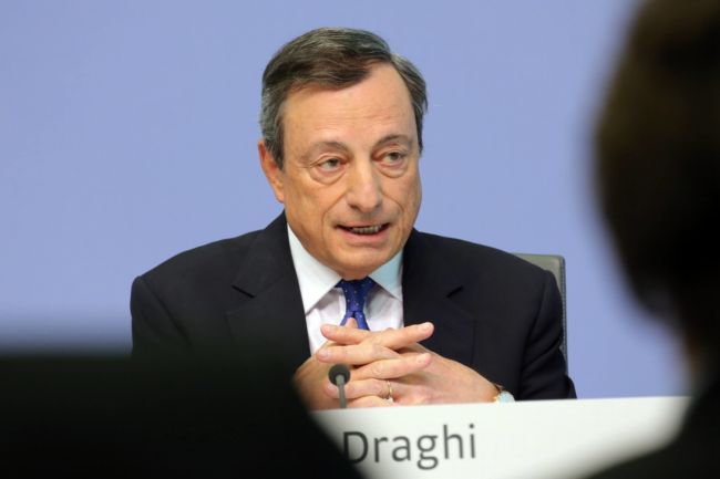 Prezident Evropské centrální banky Mario Draghi.