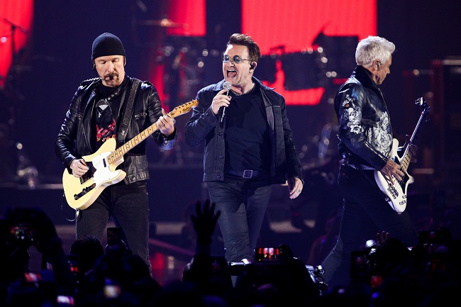 Irská rocková skupina U2.