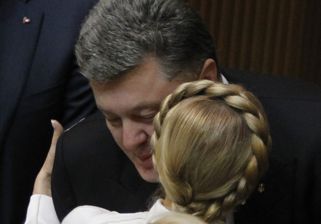 Julija Tymošenková nadšení Porošenka nesdílí.