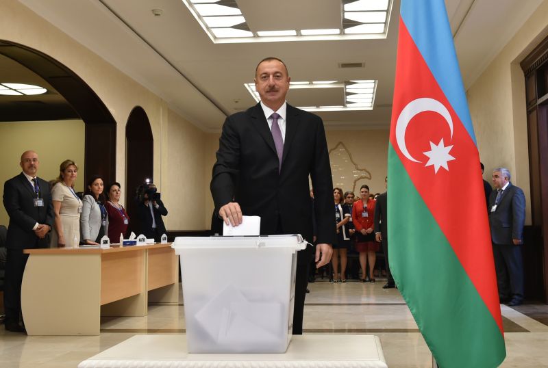 Azerbajdžánský prezident Ilham Alijev.