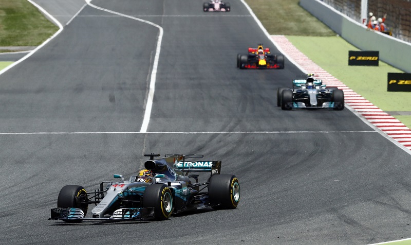 Lewis Hamilton vyhrál Velkou cenu Barcelony. Lewis Hamilton vyhrál Velkou cenu Barcelony.