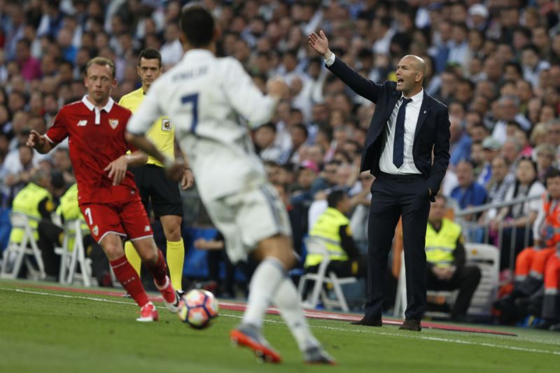 Real ve svém zápase španělské ligy. Real ve svém zápase španělské ligy.