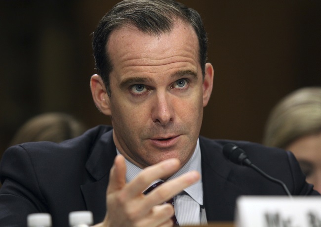 Zmocněnec Spojených států pro boj proti IS Brett McGurk.