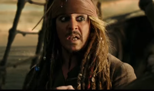 Johnny Depp jako Jack Sparrow. Johnny Depp jako Jack Sparrow.