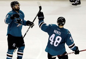 Tomáš Hertl v dresu San Jose.