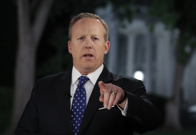 Mluvčí Bílého domu Sean Spicer.
