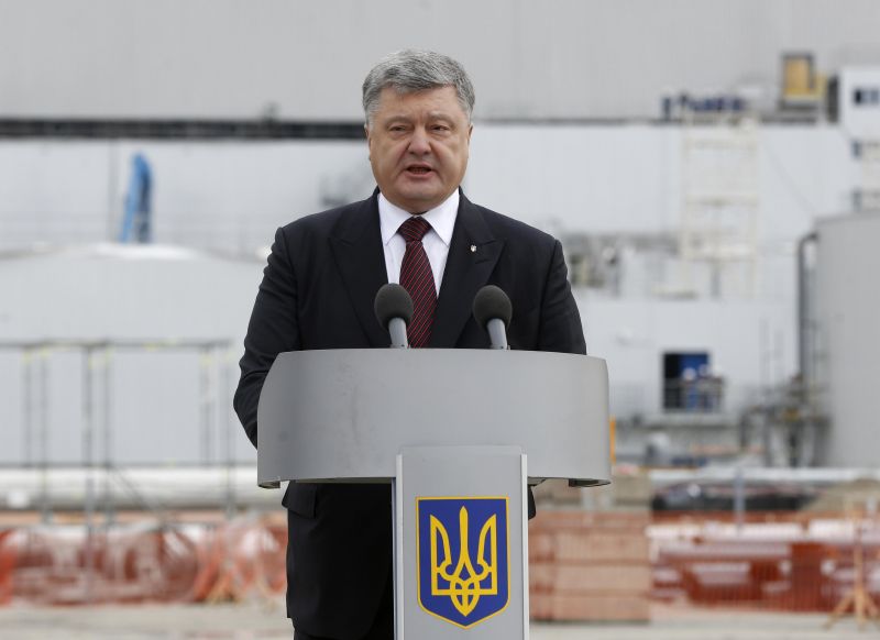 Ukrajinský prezident Petro Porošenko. Ukrajinský prezident Petro Porošenko.