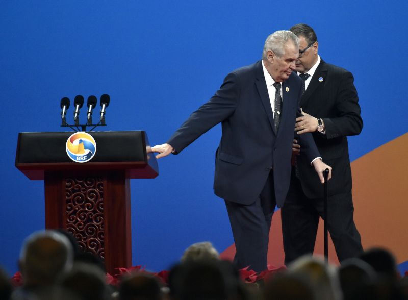 Miloš Zeman při návštěvě v Číně.