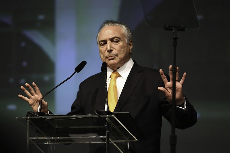 Brazilský prezident Michel Temer. Brazilský prezident Michel Temer.