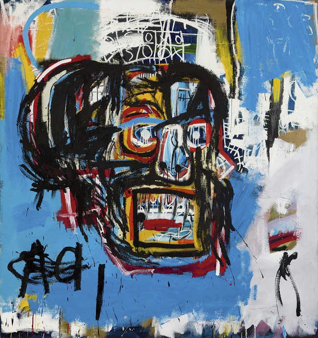 Nepojmenovaný obraz namaloval Basquiat v roce 1982.