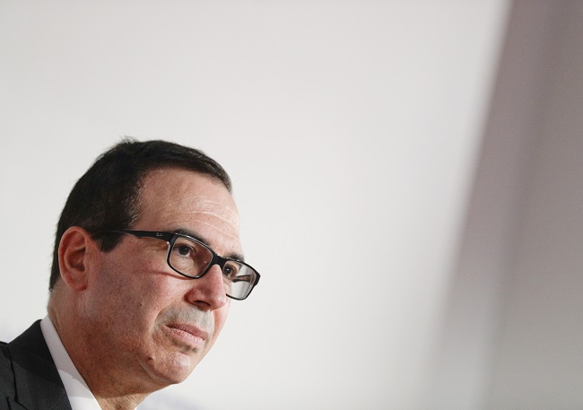 Americký ministr financí Steven Mnuchin.