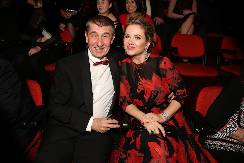Andrej Babiš s partnerkou Monikou.