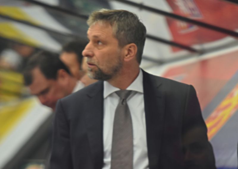 Trenér české hokejové reprezentace Josef Jandač. 