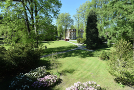 Lázeňský park v Dolní Lipové.