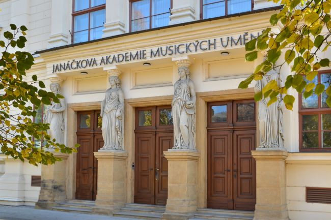 Budova Janáčkovy akademie múzických umění v Brně. Budova Janáčkovy akademie múzických umění v Brně.
