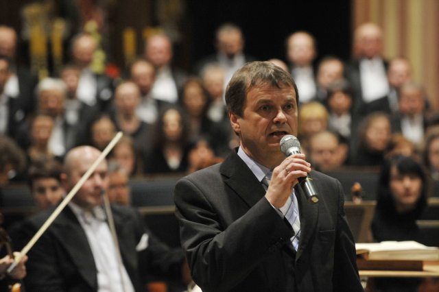 Na snímku ředitel Moravské filharmonie Olomouc Vladislav Kvapil.