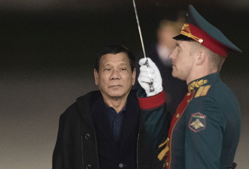 Filipínský prezident Rodrigo Duterte během návštěvy Ruska.