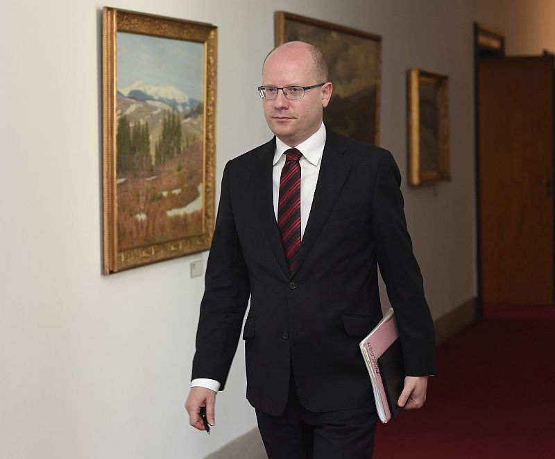 Premiér Bohuslav Sobotka. 