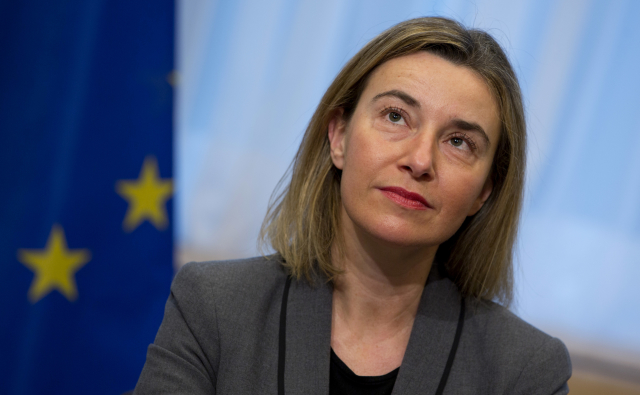 Šéfka unijní diplomacie Federica Mogheriniová.