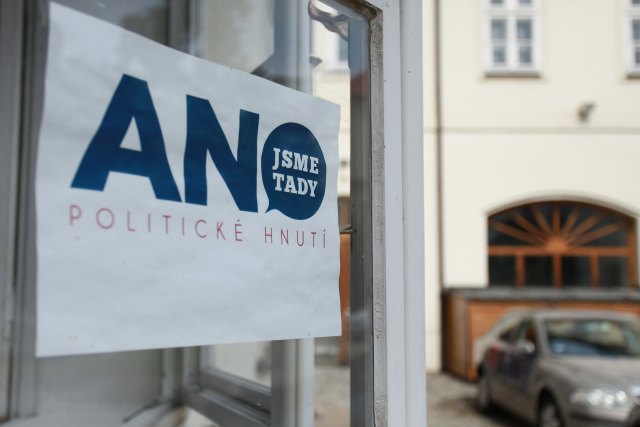 Logo politického hnutí ANO.