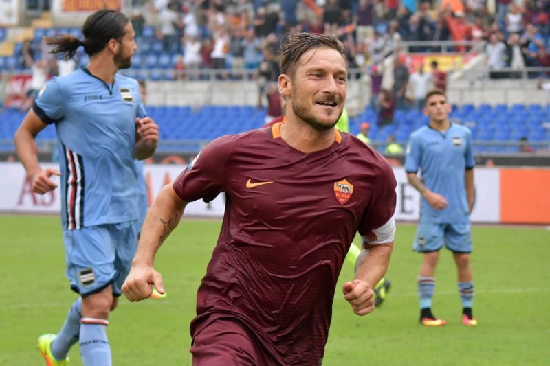 Legendární záložník AS Řím Francesco Totti.