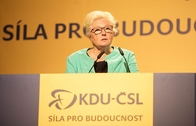 Zuzana Roithová na sjezdu KDU-ČSL.