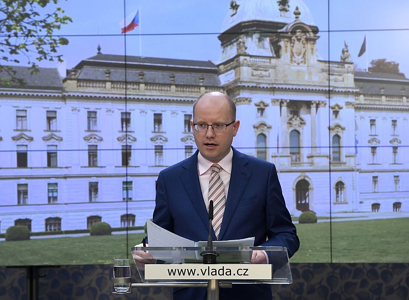 Premiér Bohuslav Sobotka. 