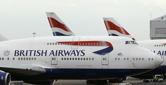 Letadla společnosti British Airways.