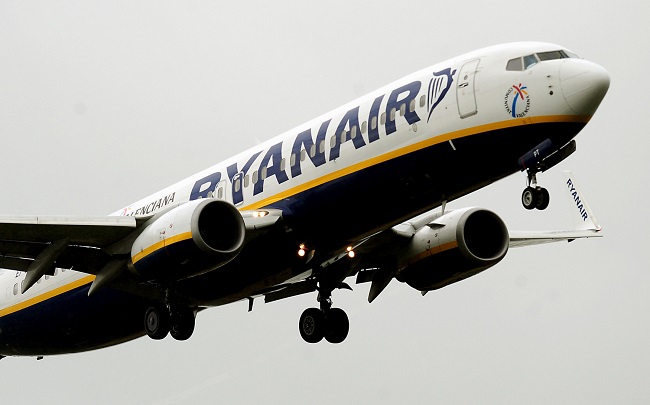 Letadlo společnosti Ryanair.