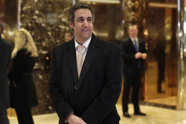Důvěrník prezidenta Donalda Trumpa Michael Cohen.