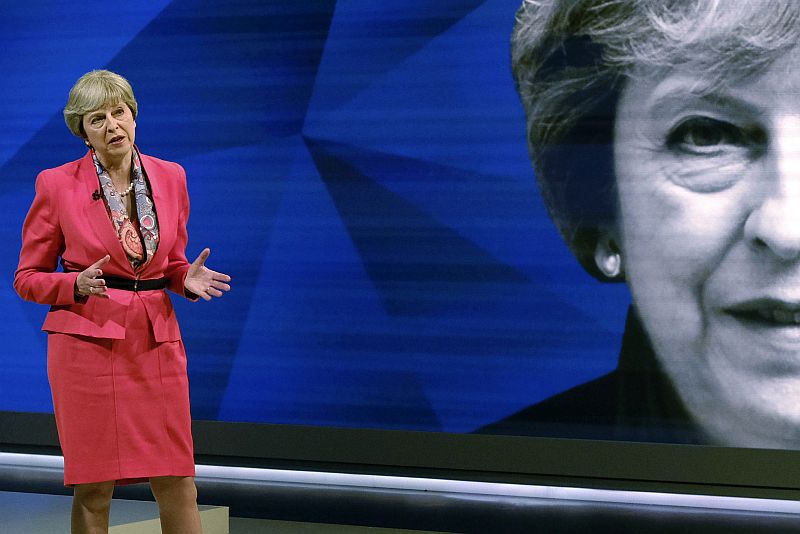 Britská premiérka a předsedkyně konzervativců Theresa Mayová.