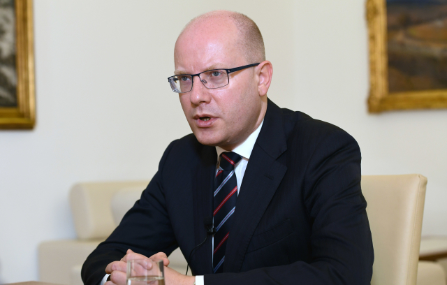 Premiér Bohuslav Sobotka. Premiér Bohuslav Sobotka.